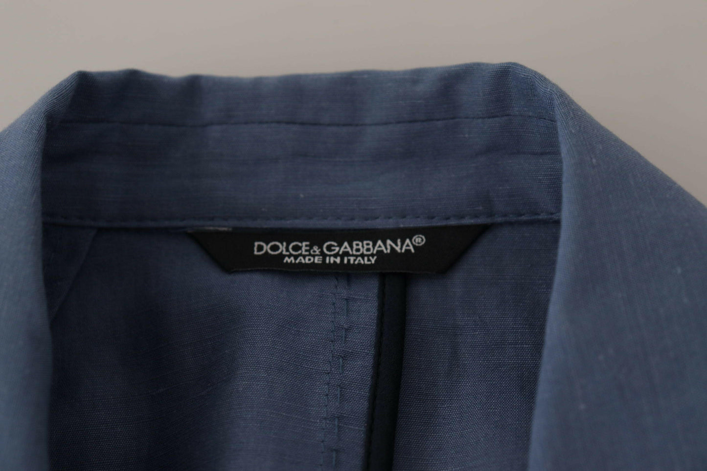 Dolce &amp; Gabbana Élégante veste en lin à boutonnage simple