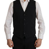 Dolce & Gabbana Black Jacket Vest 2 Piece MARTINI Blazer