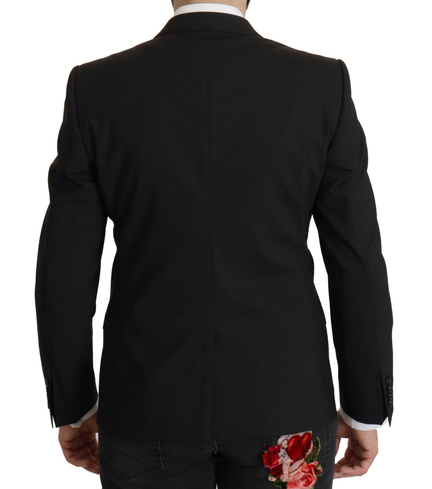 Veste blazer noire élégante coupe slim Dolce &amp; Gabbana