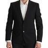 Veste blazer noire élégante coupe slim Dolce &amp; Gabbana