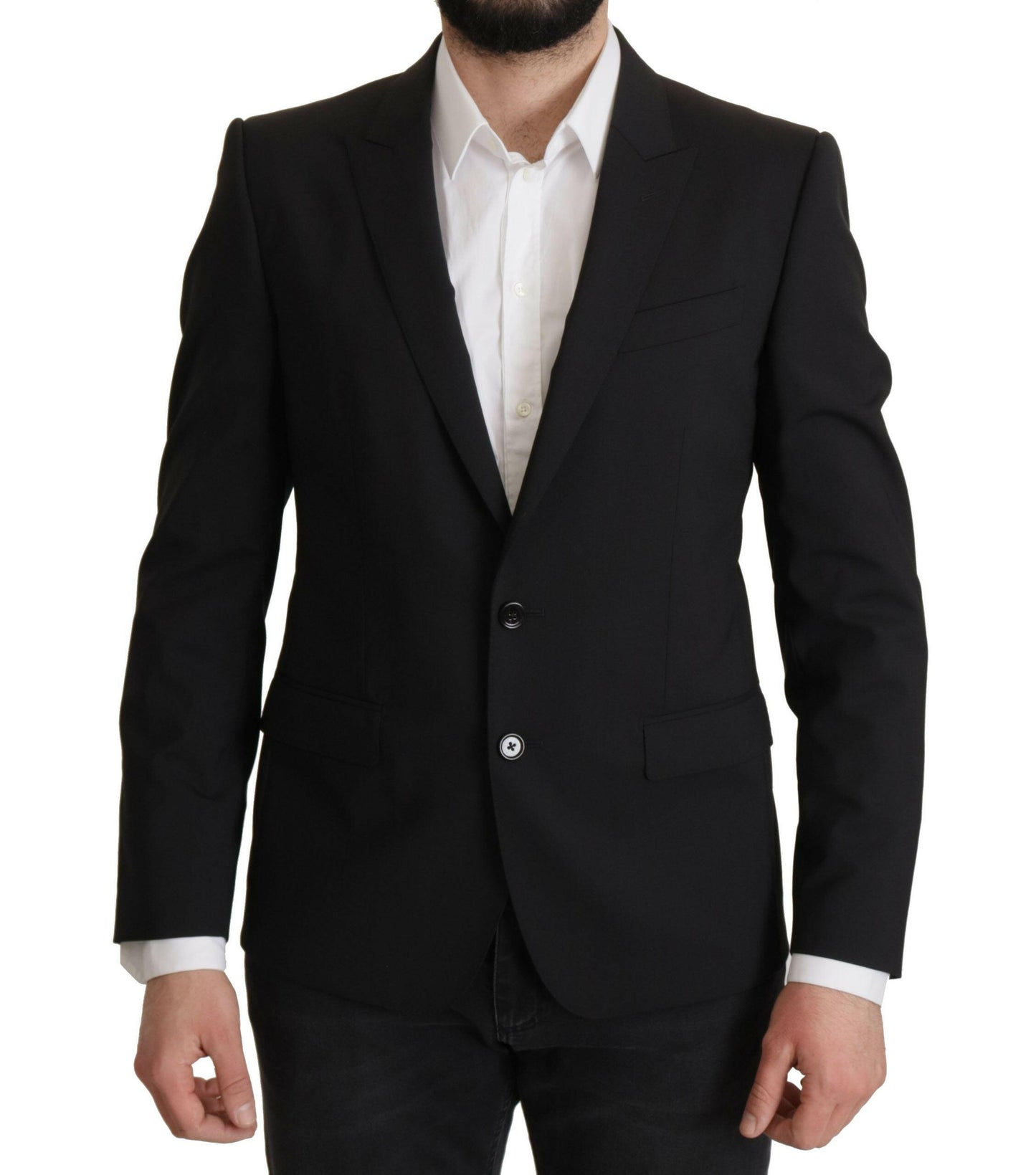 Veste blazer noire élégante coupe slim Dolce &amp; Gabbana