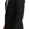 Dolce & Gabbana Black Cotton Single Breasted Blazer Jacket