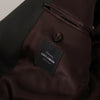 Dolce &amp; Gabbana Schwarzer einreihiger Blazer aus Wolle v