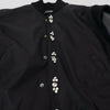 Dolce & Gabbana Black Nylon Crystals Coat Buttons Jacket