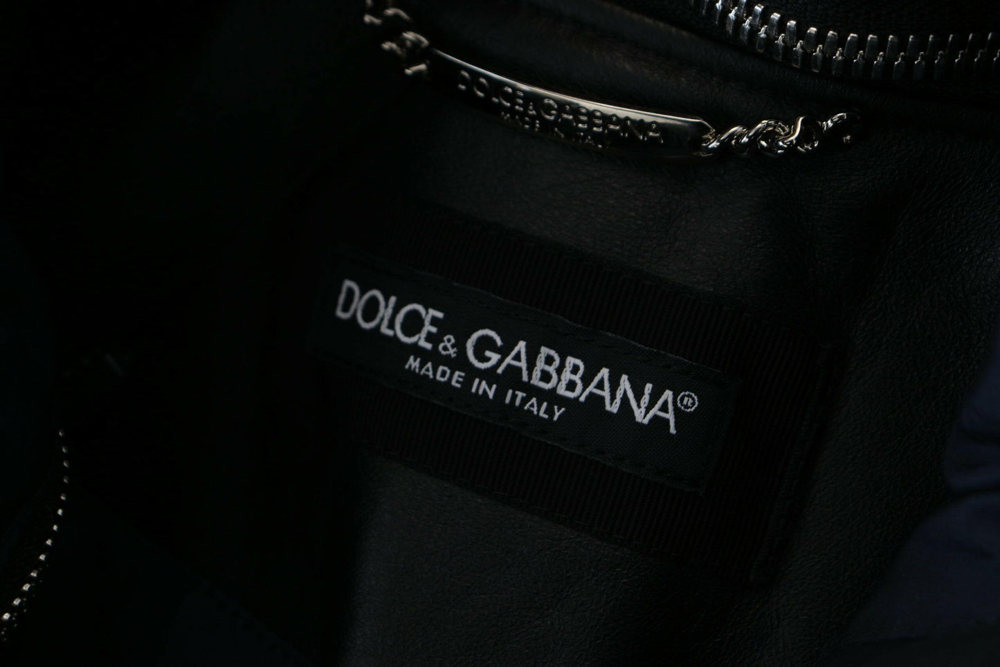 Dolce & Gabbana Black Polyester Hooded Blouson Coat Jacket