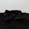 Dolce & Gabbana Bordeaux Nylon Collared Men Coat Jacket