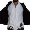 Dolce & Gabbana Black Polyester Hooded Full Zip Jacket