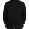 Dolce & Gabbana Black Wool Collared Full Zip Jacket
