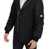 Dolce & Gabbana Black Wool Full Zip Long Sleeves Jacket