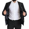 Dolce & Gabbana Black Wool Full Zip Long Sleeves Jacket