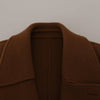 Dolce & Gabbana Brown Nylon Double Breasted Coat Jacket