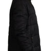 Dolce & Gabbana Black Nylon Hooded Parka Coat Winter Jacket