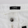 Costume National White Cotton Slim Fit Denim Bootcut Jeans