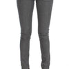 Costume National Gray Cotton Blend Slim Fit Jeans