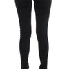 Costume National – Schwarze Slim-Fit-Jeans aus Baumwolle