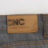 Costume National Gray Cotton Regular Fit Denim Jeans