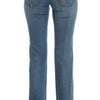 Costume National Blue Cotton Slim Fit Cropped Jeans