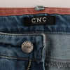 Costume National Blue Cotton Slim Fit Cropped Jeans