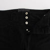 Costume National Black Cotton Slim Fit Cropped Jeans