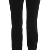 Costume National Black Cotton Slim Fit Bootcut Jeans
