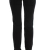 Costume National Black Cotton Slim Fit Bootcut Jeans