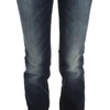 Costume National Blue Cotton Slim Fit Bootcut Jeans