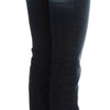 Costume National Blue Cotton Slim Fit Bootcut Jeans
