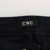 Costume National Blue Cotton Blend Slim Fit Jeans