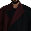 Dolce & Gabbana Bordeaux Polyester Double Breasted Jacket