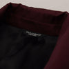 Dolce & Gabbana Bordeaux Polyester Double Breasted Jacket