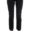 Costume National Black Cotton Slouchy Slims Fit Jeans