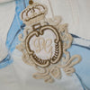 Dolce & Gabbana White Cotton Logo Embroidery Denim Jacket