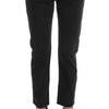 Costume National Black Cotton Capri Cropped Denim Jeans