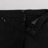 Costume National Black Cotton Capri Cropped Denim Jeans
