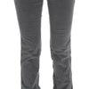 Costume National Gray Cotton Super Slim Corduroys Jeans