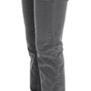 Costume National Gray Cotton Super Slim Corduroys Jeans