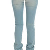 Costume National Blue Cotton Blend Super Slim Fit Jeans