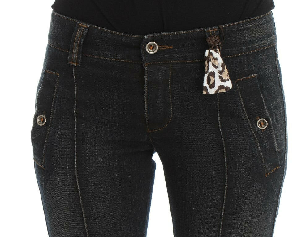 Ermanno Scervino Slim-Fit-Jeans aus blau gewaschener Baumwolle