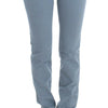 Ermanno Scervino Blue Cotton Blend Slim Fit Bootcut Jeans