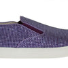 Dolce & Gabbana Purple Strass Canvas Logo Sneakers