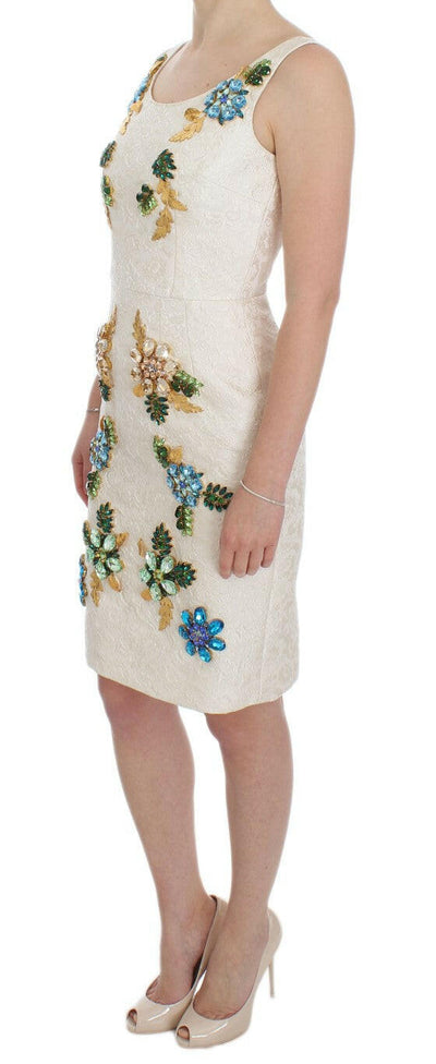 Robe fourreau élégante en brocart floral Dolce &amp; Gabbana
