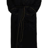 Dolce & Gabbana Black 100% Silk Robe Coat Wrap  Jacket