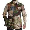 Dolce & Gabbana Multicolor Button Down Patchwork Shirt