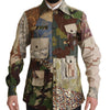 Dolce & Gabbana Multicolor Button Down Patchwork Shirt