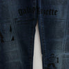 John Galliano Blue Wash Cotton Blend Slim Fit Bootcut Jeans