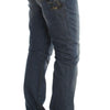 John Galliano Blue Wash Cotton Blend Slim Fit Jeans