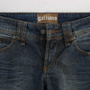John Galliano Blue Wash Cotton Blend Slim Fit Jeans