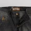 John Galliano Gray Wash Cotton Blend Slim Fit Stretch Jeans