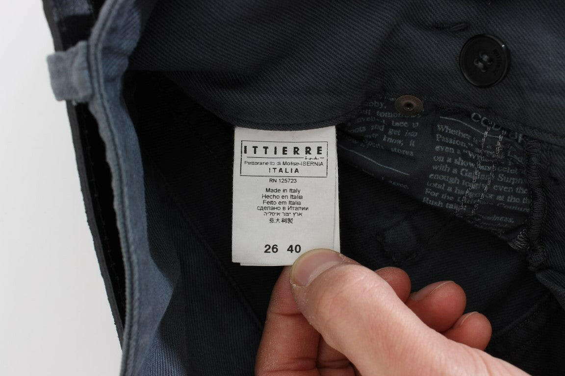 Jean slim italien John Galliano élégant en bleu chic