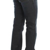 John Galliano Blue Wash Cotton Blend Slim Fit Bootcut Jeans